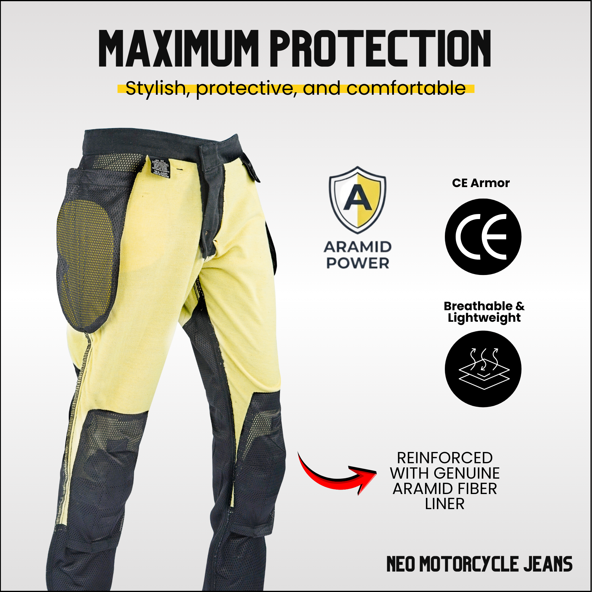NEO MENS Motorcycle Jeans – Blue