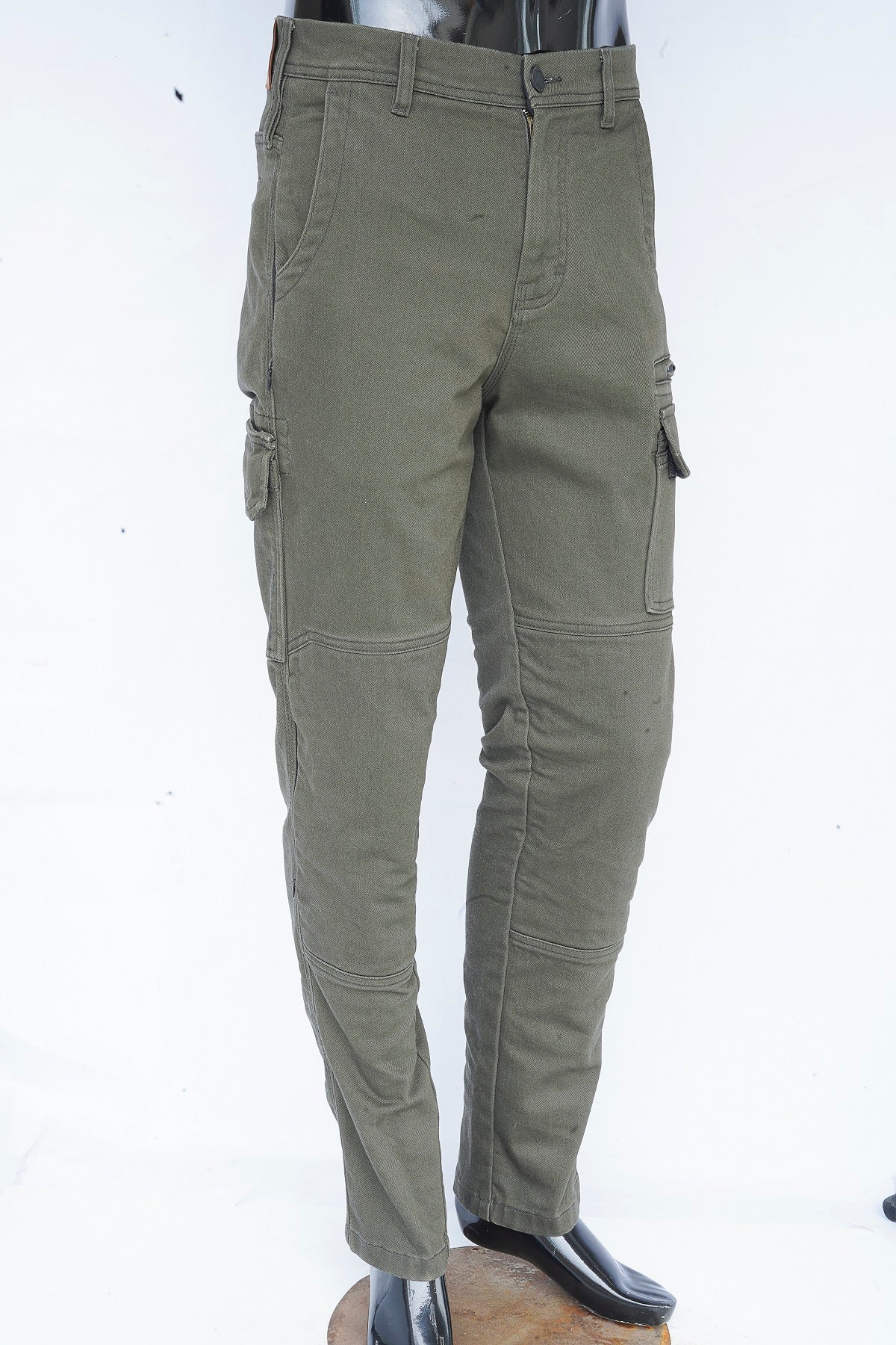 NEO CE AA RYDEN CARGO PANT β GREEN | Ultimate Protection With  CE Fabric, CE Hip and Kness Aramors