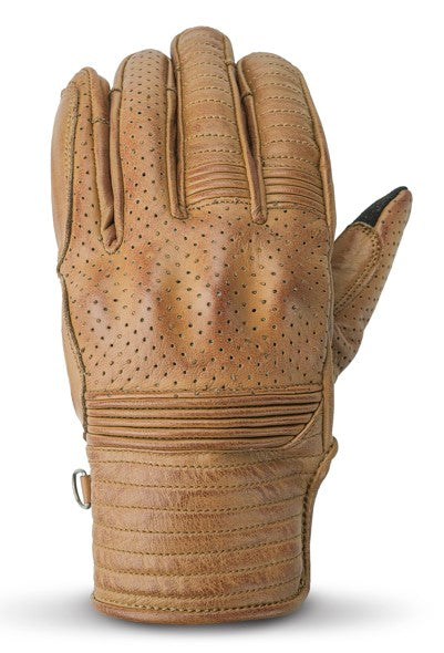 NEO Brown Motorcycle Short Billy Hand Protective Leather Gloves.