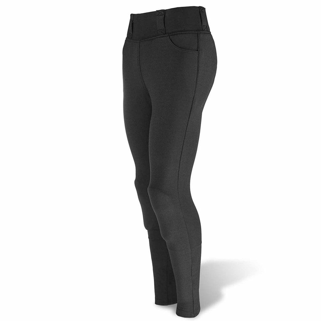 NEO RIDERELLA™ Ladies Motorbike Legging Black Color (With Kevlar® Fiber Protection).