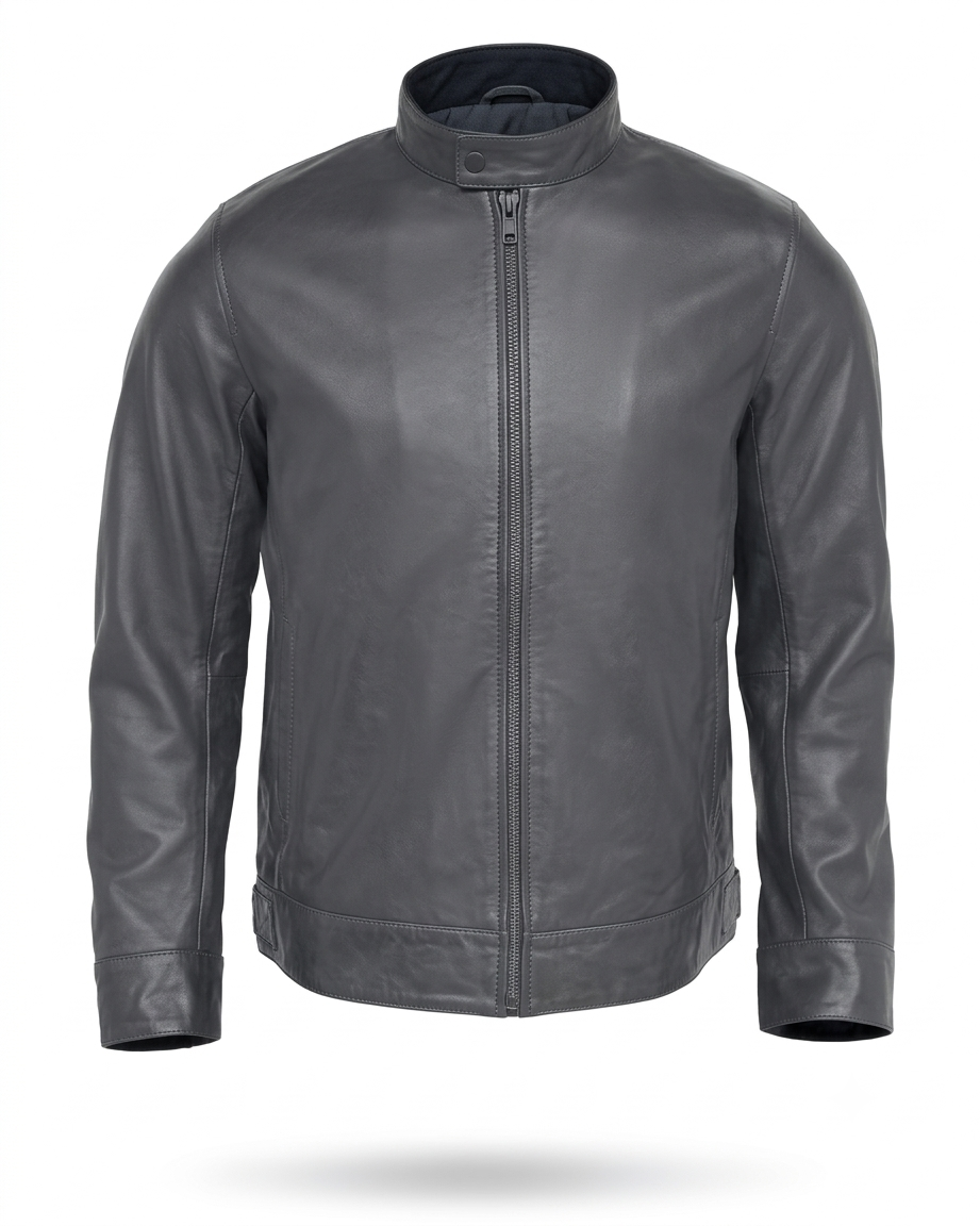Motorcycle Cruiser 100% Cowhide Leather Jacket by Neo Jeans Black Color with removable CE Level 2 armor