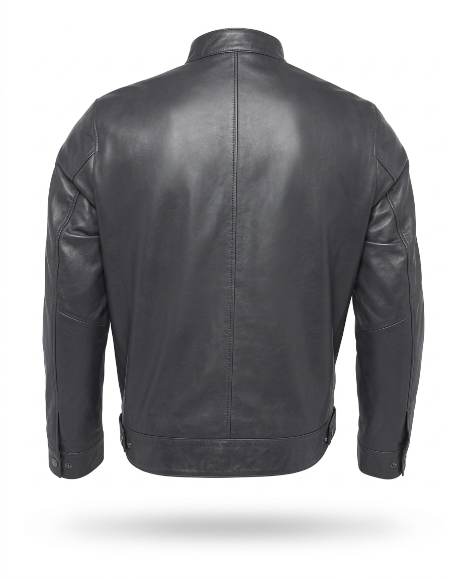Motorcycle Cruiser 100% Cowhide Leather Jacket by Neo Jeans Black Color with removable CE Level 2 armor