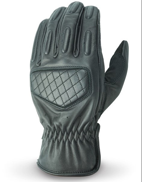 NEO Black Motorcycle  Diamond  Hand Protective  Leather  Gloves.