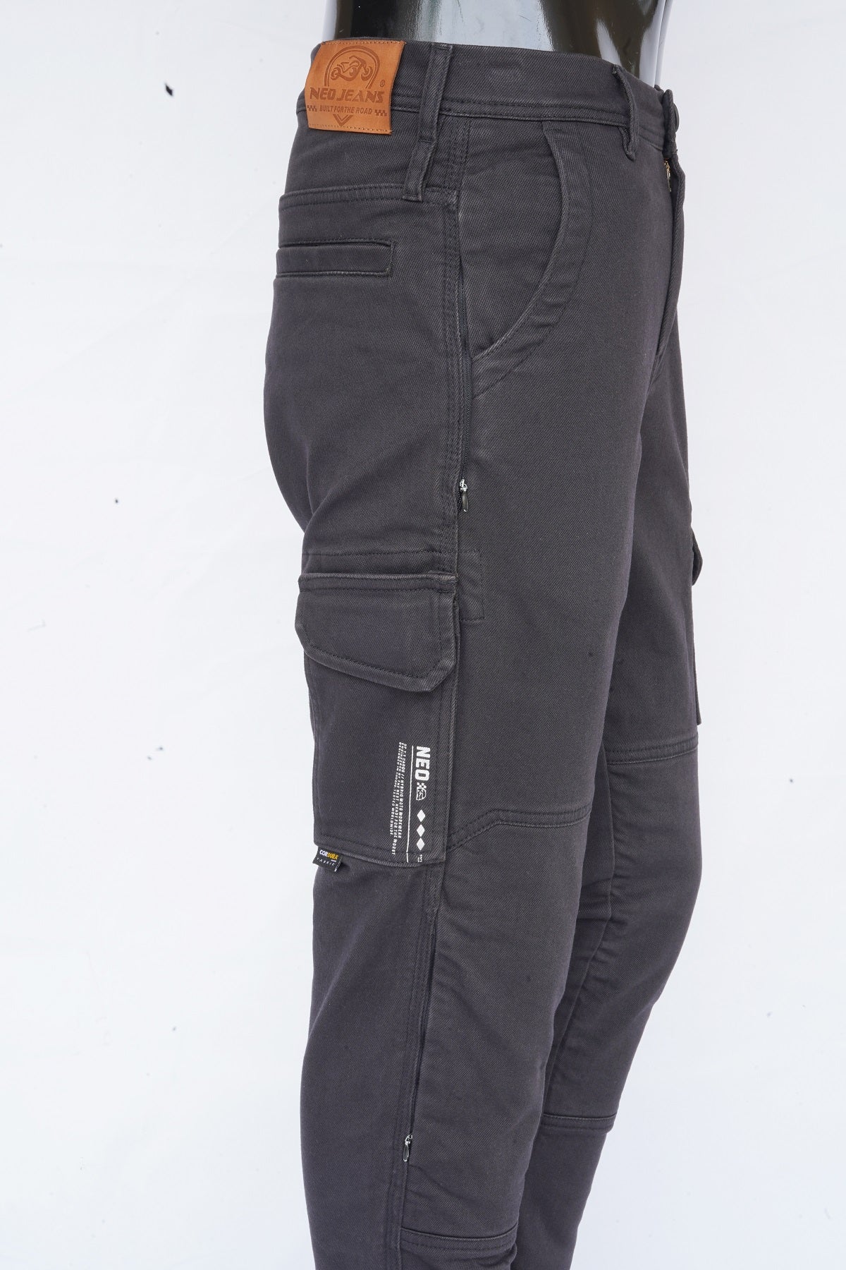 NEO CE AA RYDEN CARGO PANT – BLACK | Ultimate Protection With  CE Fabric, CE Hip and Kness Aramors