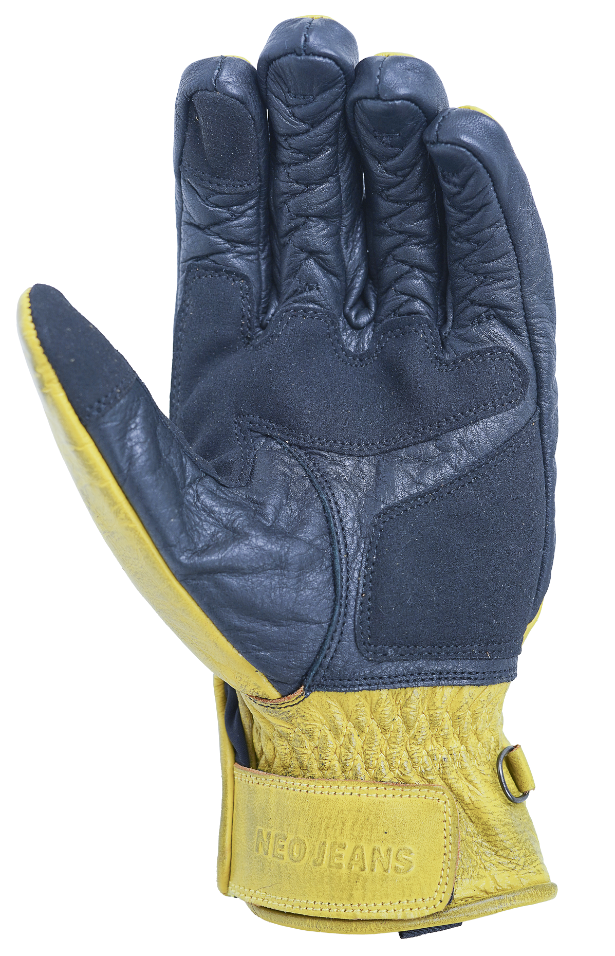 NEO Yellow Motorcycle Diamond Hand Protective Leather Gloves