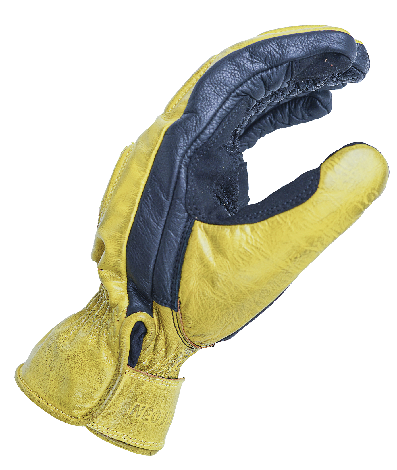NEO Yellow Motorcycle Diamond Hand Protective Leather Gloves