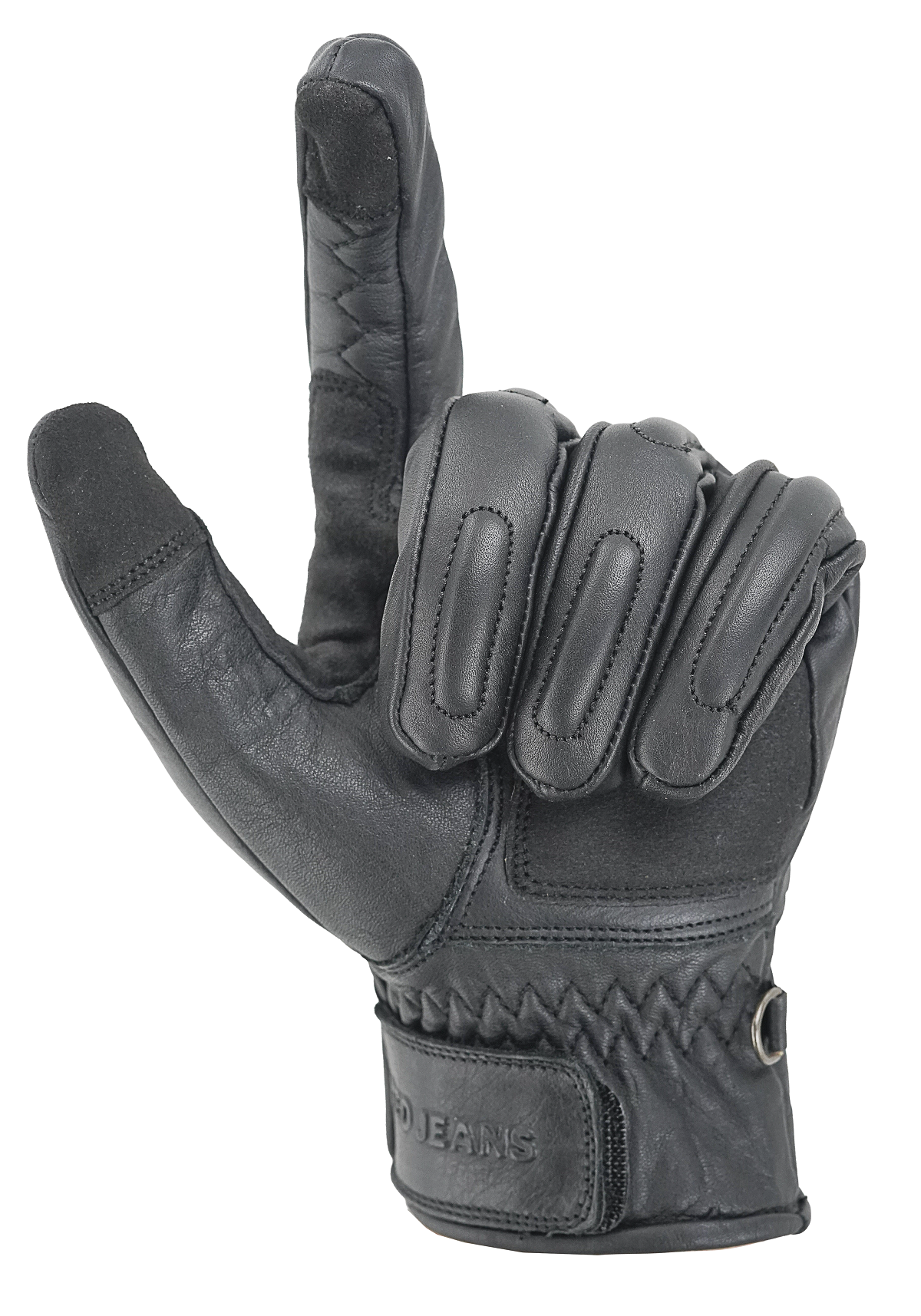 NEO Black Motorcycle Diamond Hand Protective Leather  Gloves