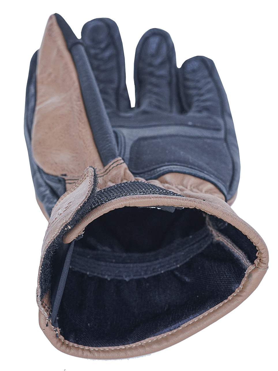 NEO Brown Motorcycle Diamond Hand Protective Leather Gloves