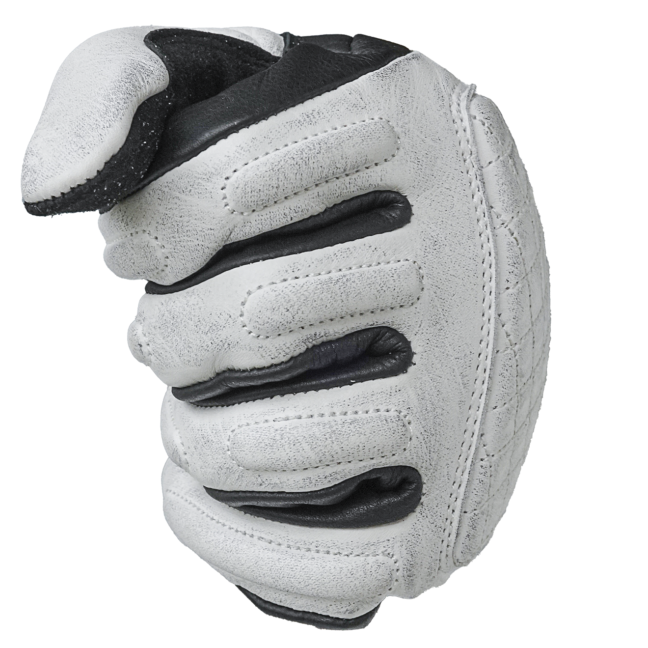 NEO White Motorcycle Diamond Hand Protective Leather Gloves