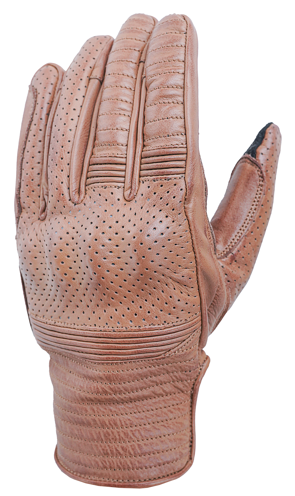 NEO Brown Motorcycle Short Billy Hand Protective Leather Gloves