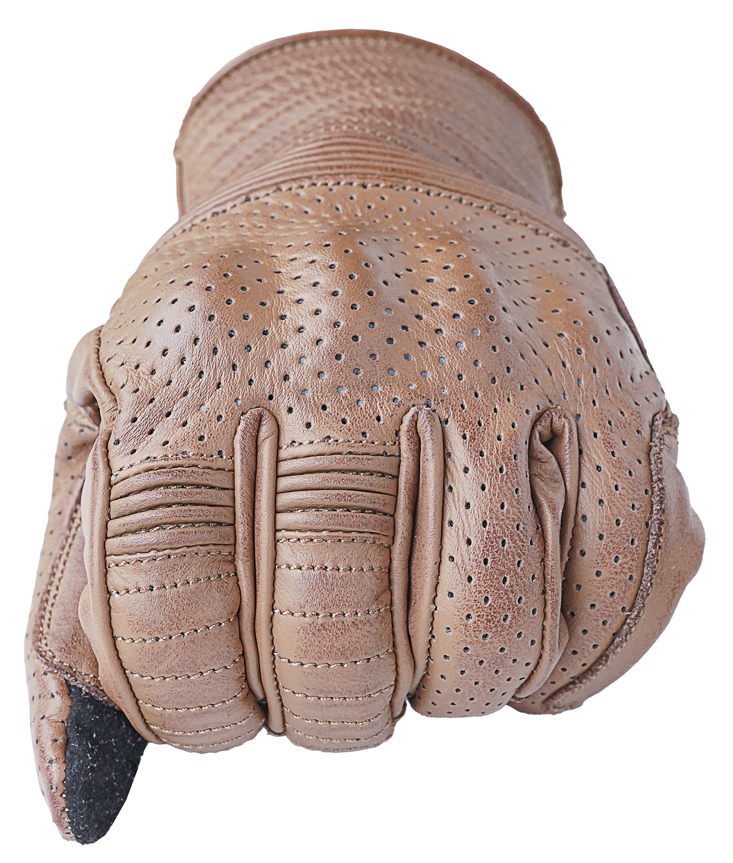 NEO Brown Motorcycle Short Billy Hand Protective Leather Gloves