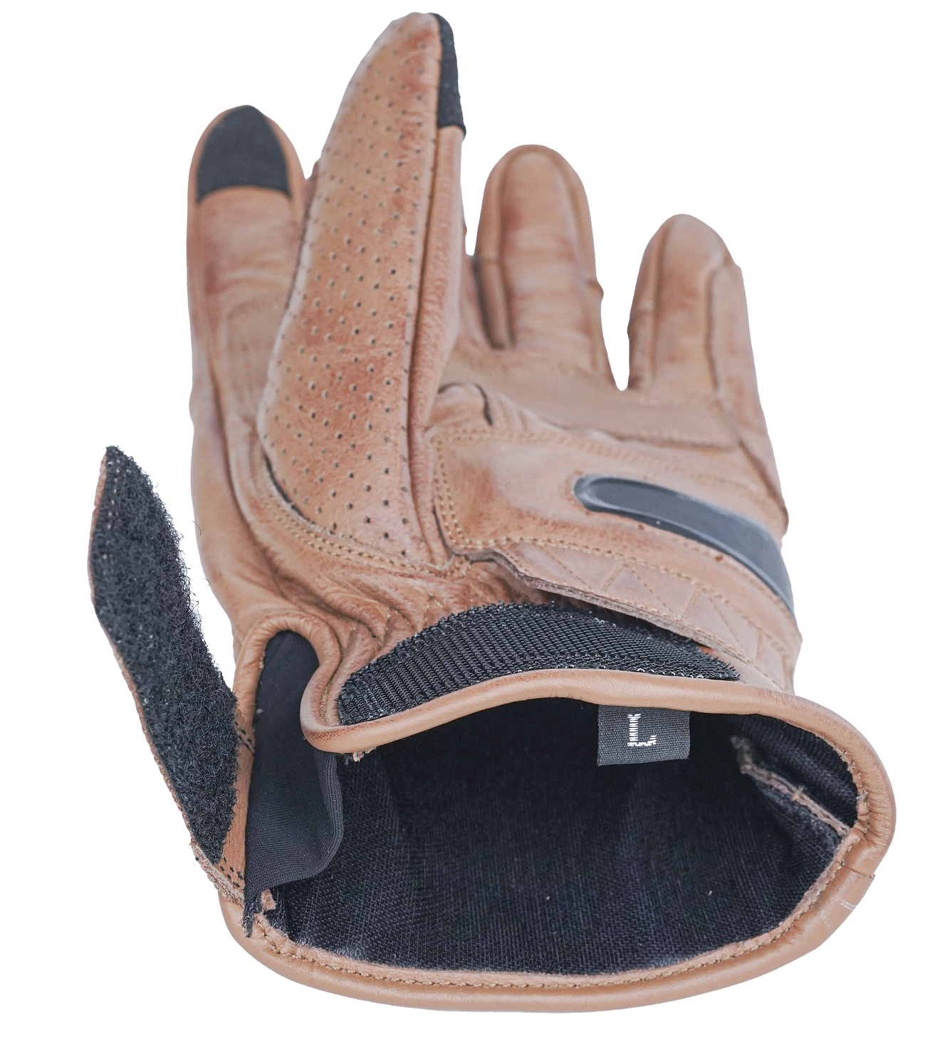 NEO Brown Motorcycle Short Billy Hand Protective Leather Gloves