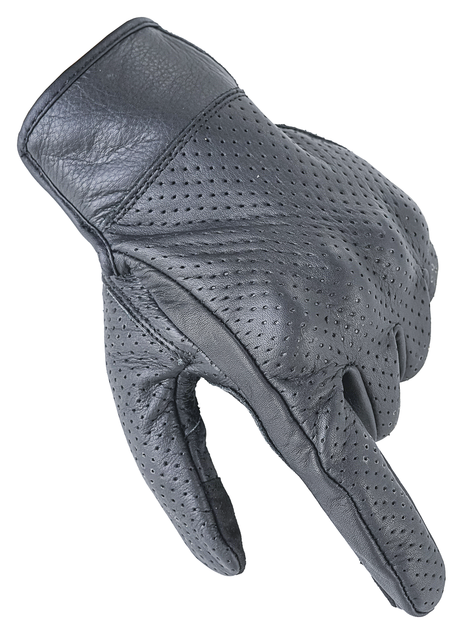 NEO Black Motorcycle Wellington Moto Hand Protective Leather Gloves