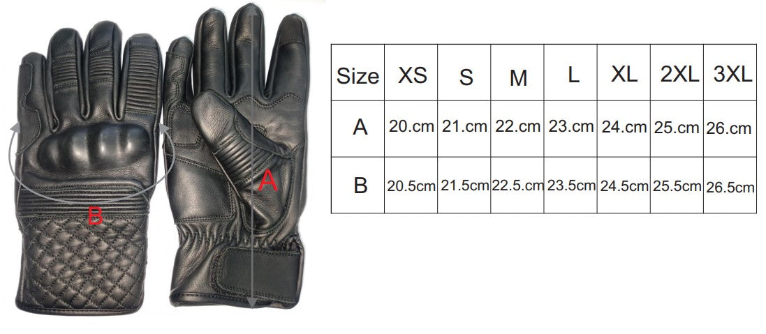 Black Leather Gloves | Unisex Motorcycle Gloves | Neo Jeans USA