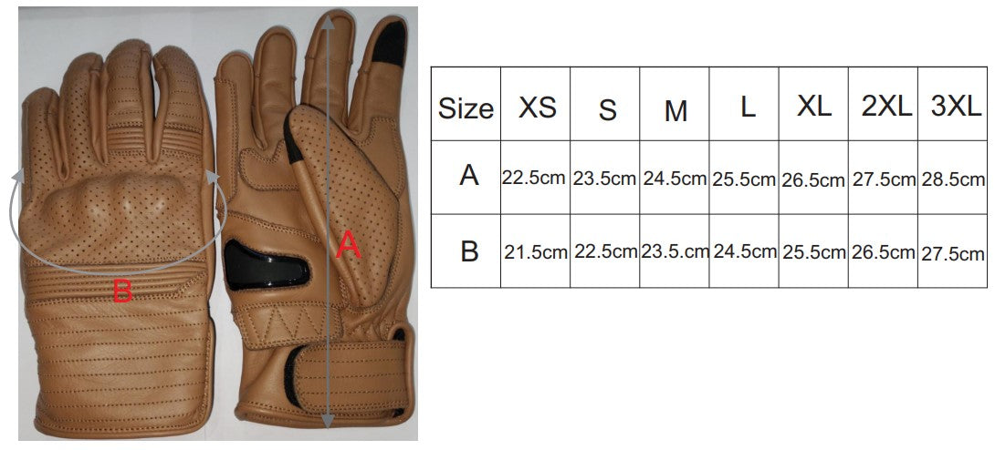 Motorcycle Riding Gloves | Brown Leather Gloves | Neo Jeans USA
