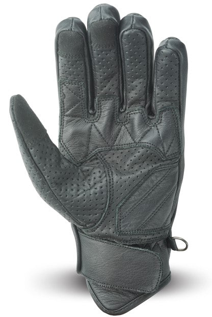 NEO Black Motorcycle Wellington  Moto Hand  Protective Leather Gloves.