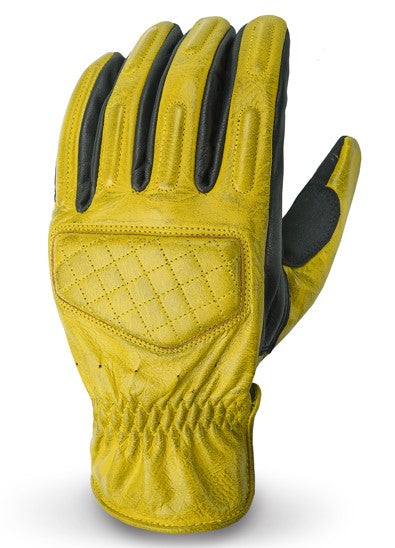 NEO Yellow Motorcycle Diamond Hand Protective Leather Gloves.