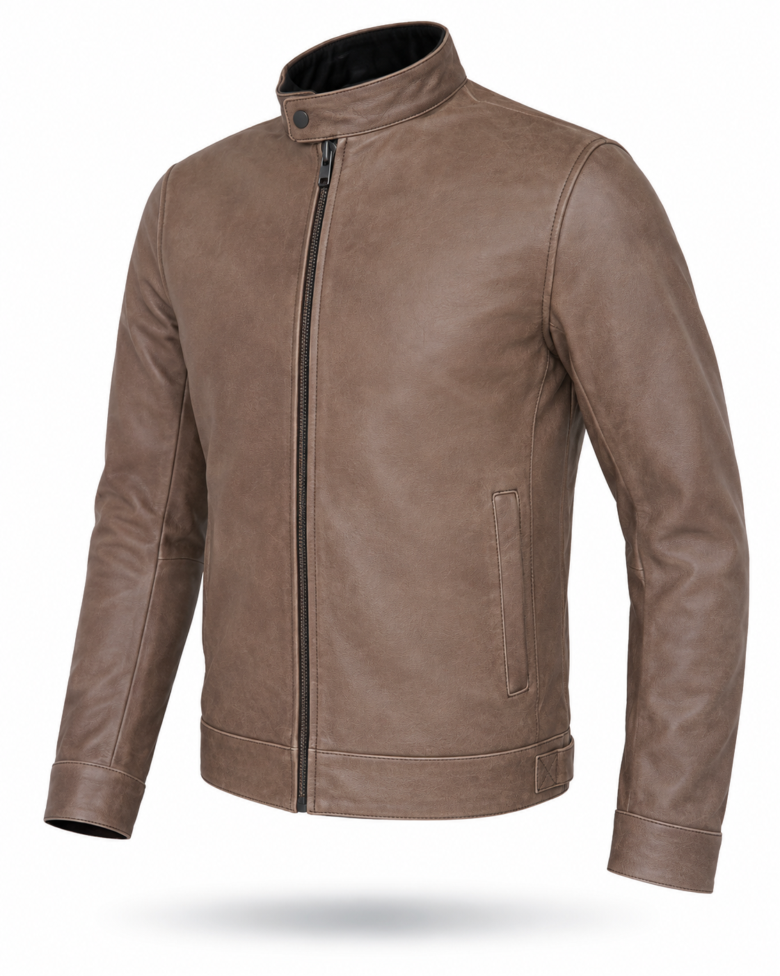 Motorcycle Cruiser 100% Cowhide Leather Jacket by Neo Jeans Brown Color with removable CE Level 2 armor (Copy)