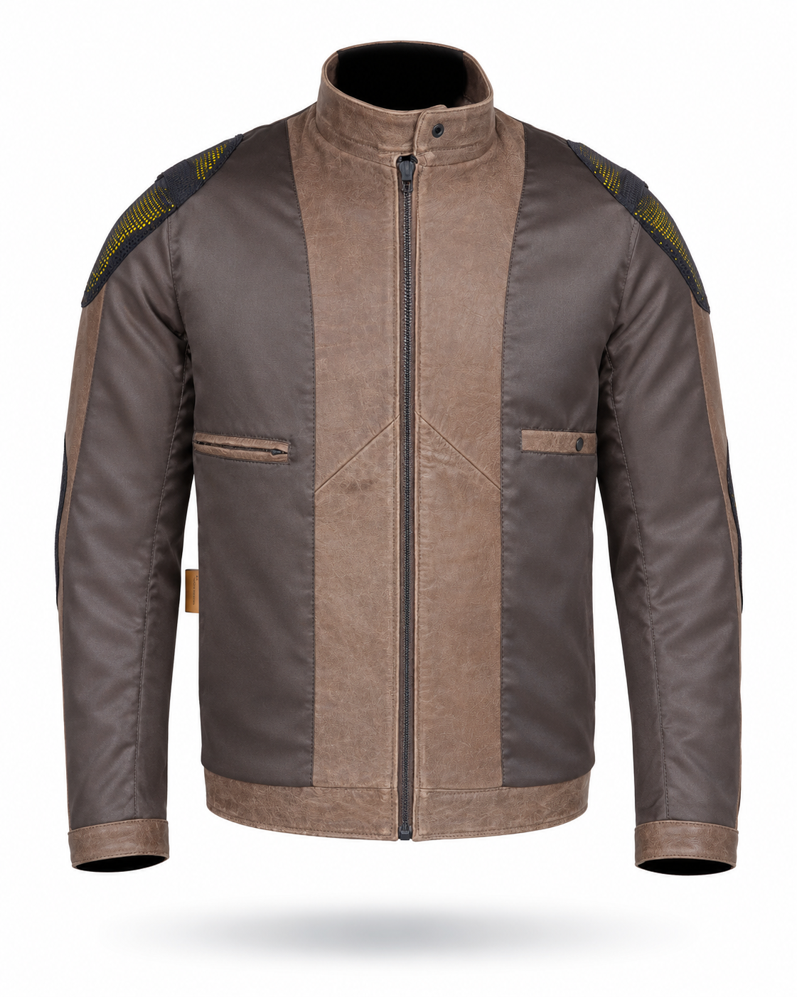 Motorcycle Cruiser 100% Cowhide Leather Jacket by Neo Jeans Brown Color with removable CE Level 2 armor (Copy)