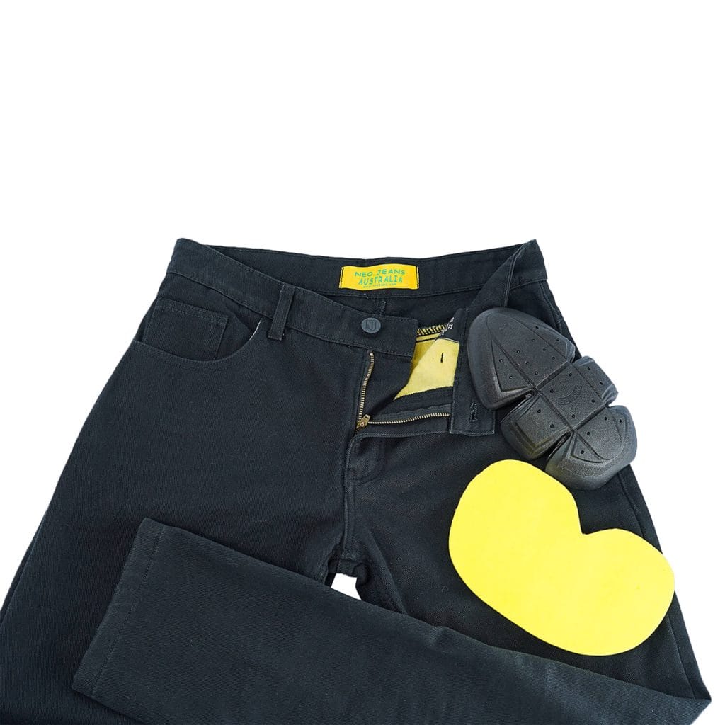 NEO MENS Motorcycle Jeans– Black.