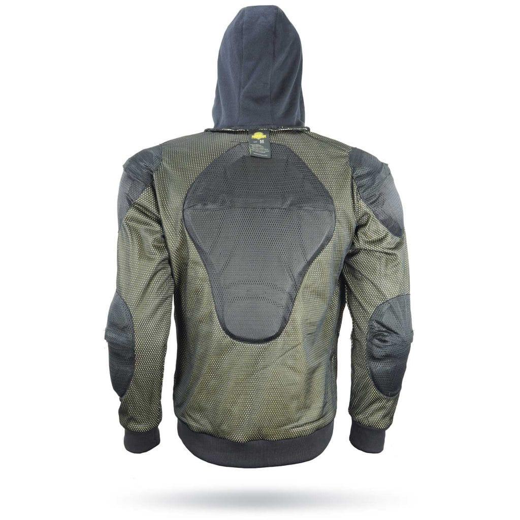 MEN Motorcycle Fleece Hoodies Reinforced With Kevlar.