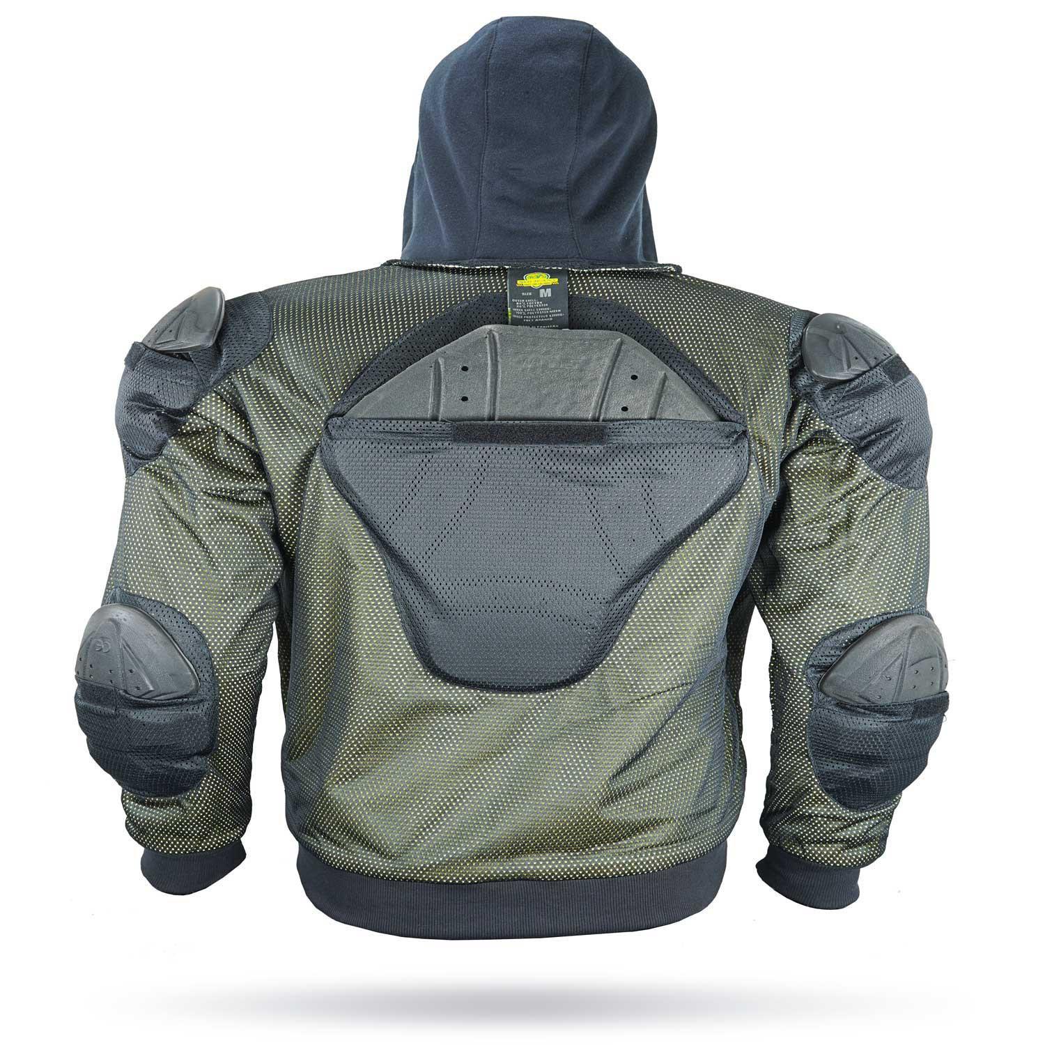 MEN Motorcycle Fleece Hoodies Reinforced With Kevlar.