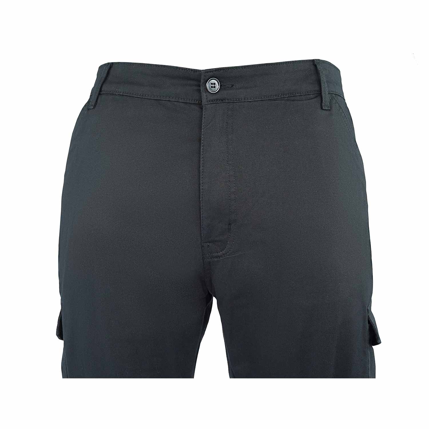 NEO MEN Moto Twill Cargo Trouser Reinforced With Aramid – BLACK.