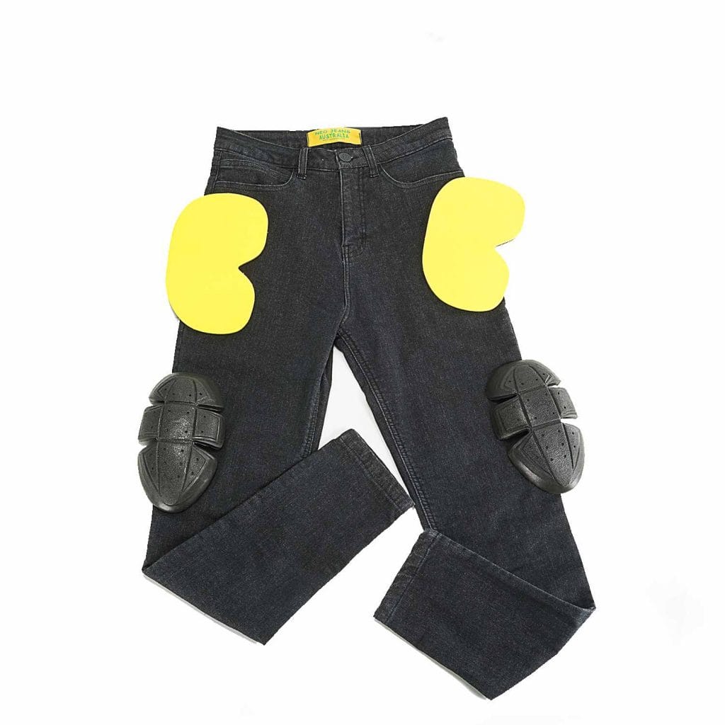 NEO WOMEN Motorcycle  Jeans – Dark Grey.