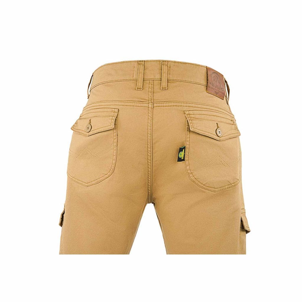 NEO MEN Moto Twill Cargo Trouser Reinforced With Aramid– Brown.