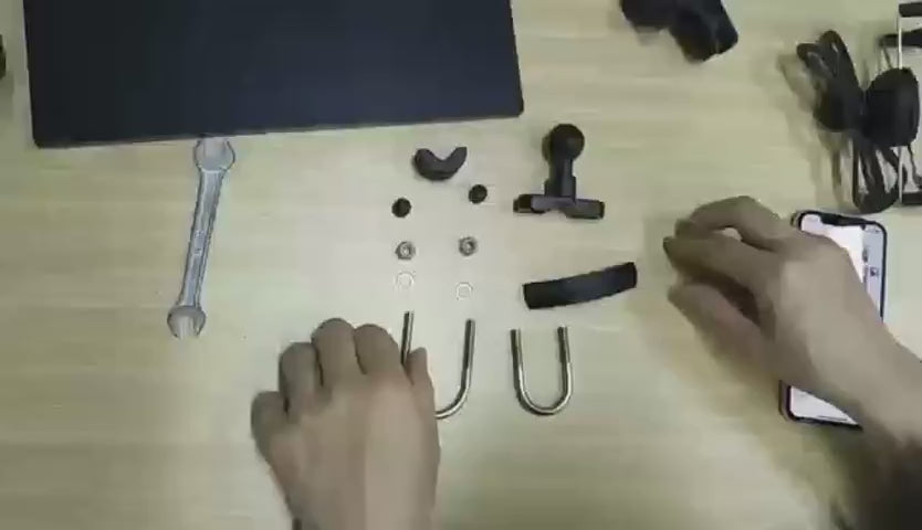 NEO Motorcycle Mobile Mounts  U- Bolt Base and Wireless charging.