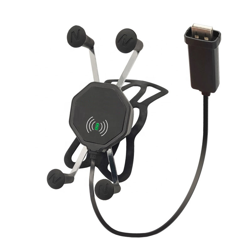 NEO Motorcycle Mobile Mounts  U- Bolt Base and Wireless charging.