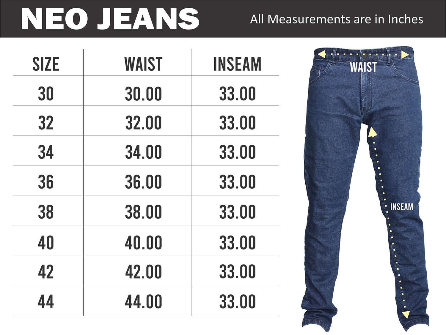 NEO MENS Motorcycle Jeans– Blue.
